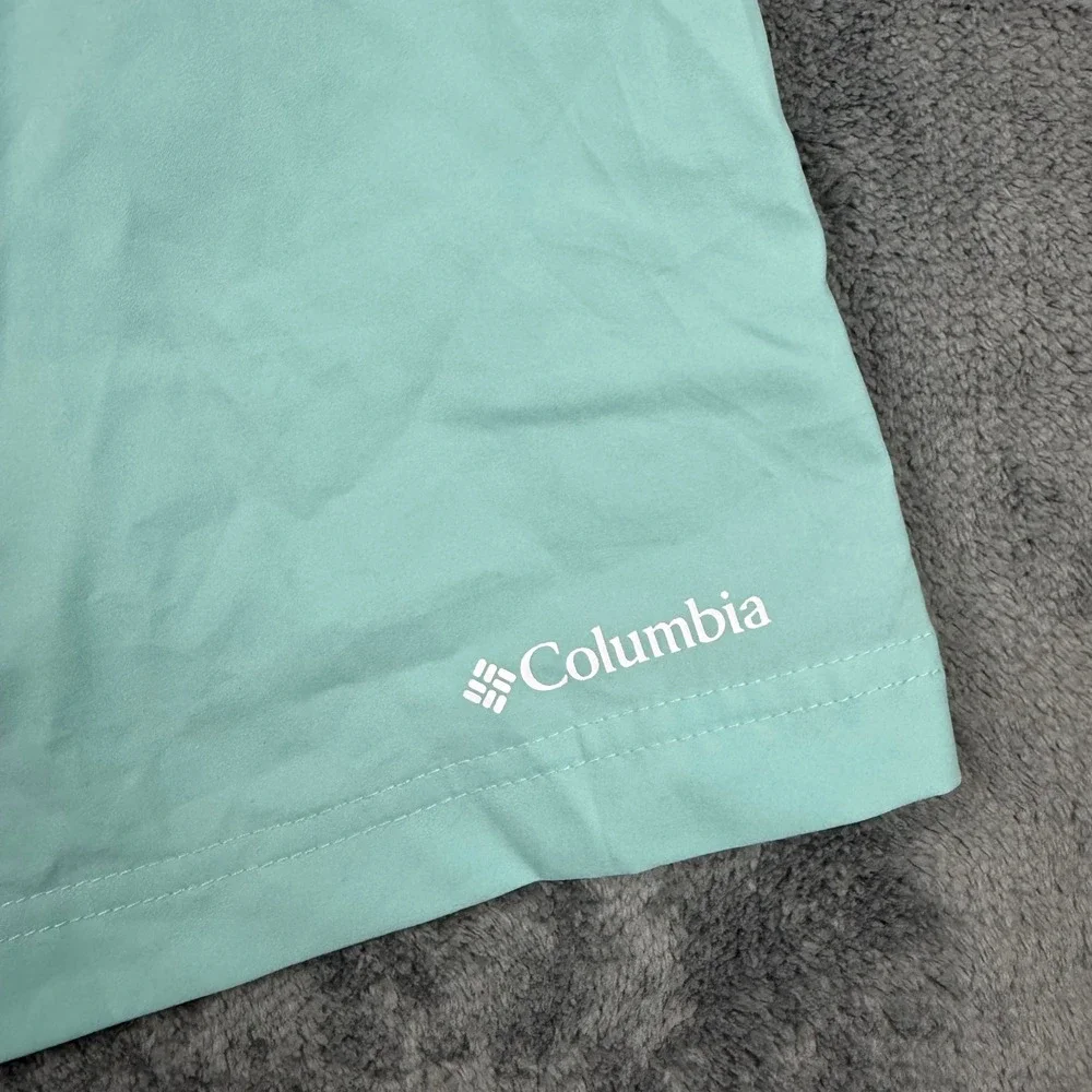 Columbia Mens 3X Mint Green Swim Trunks Elastic Waist Drawstring Shorts 6 Inseam